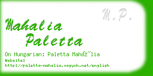 mahalia paletta business card